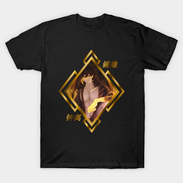 Zhongli- Genshin Impact T-Shirt by Katzui